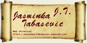 Jasminka Tabašević vizit kartica